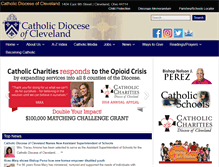 Tablet Screenshot of dioceseofcleveland.org